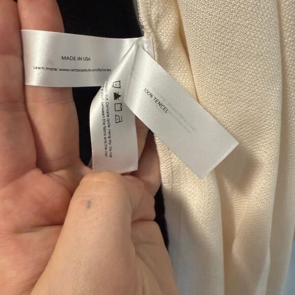 NWT Vetta Capsule Versatile Gathered Sleeve Wrap Top Cream Color Size XL - Picture 15 of 16